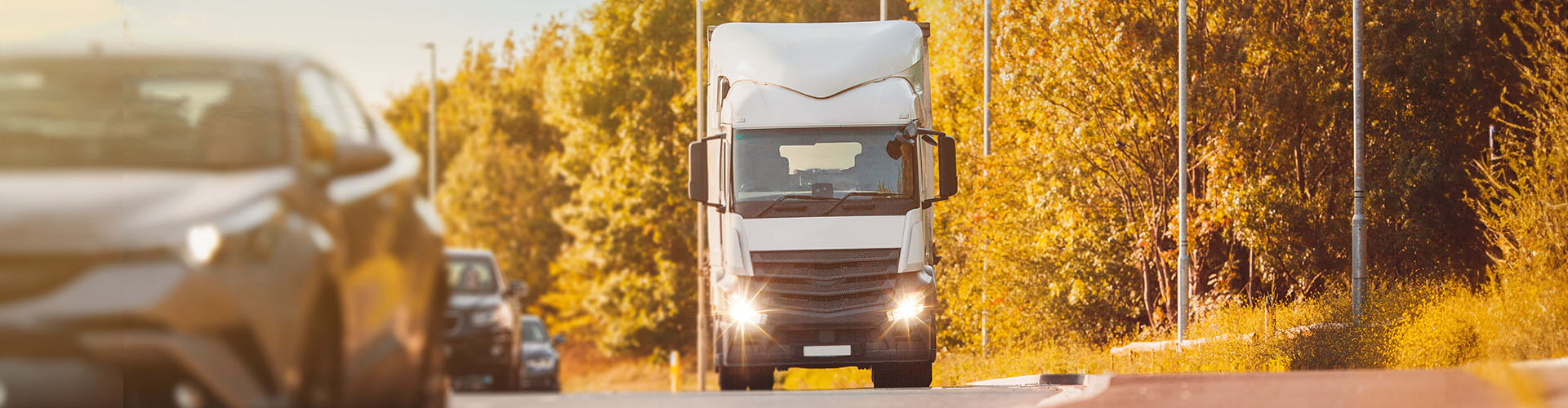 truck vehicle driving on motorway