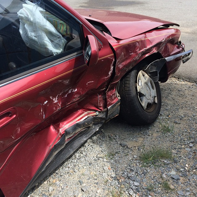 car accident damaged car